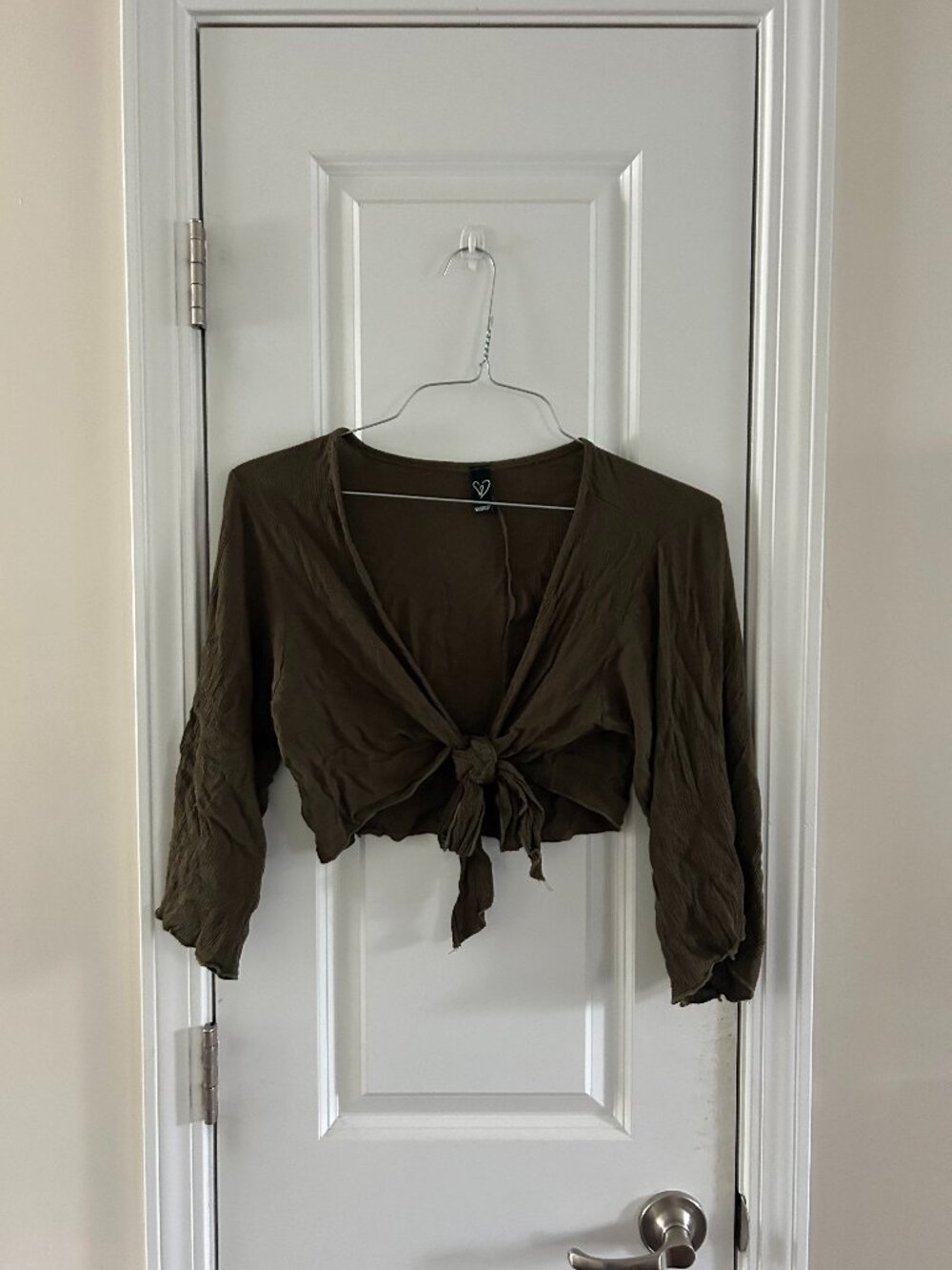 Windsor Green Wrap Top